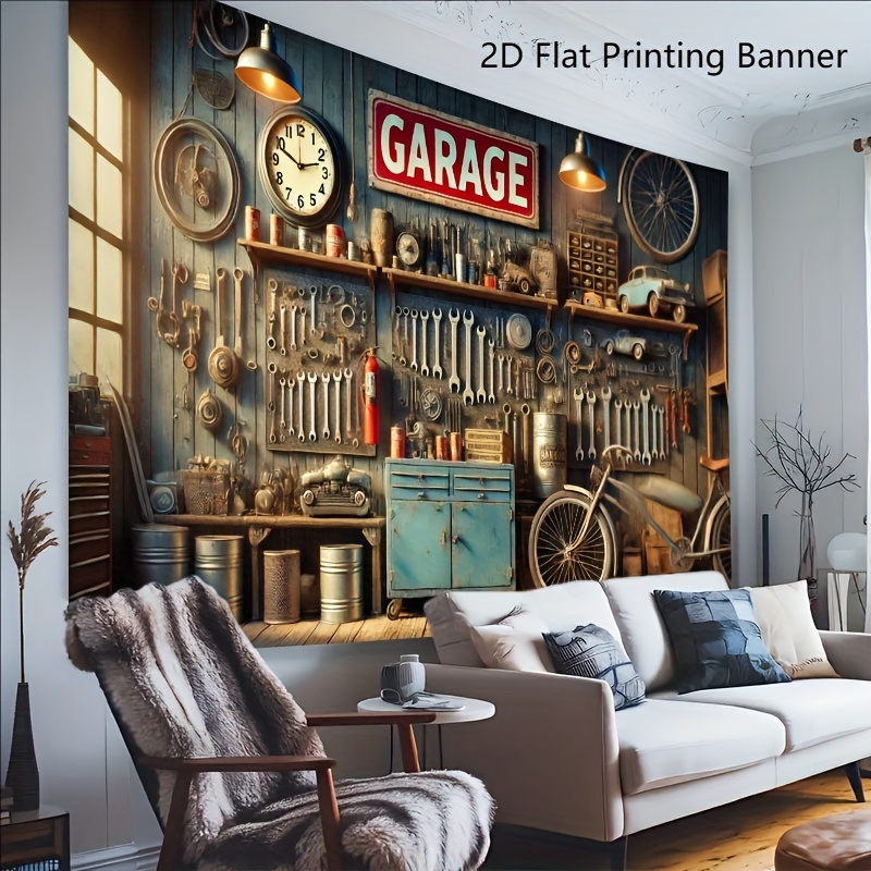 Bannière de fond pour garage i - Workshop Tools Wallpaper avis et prix